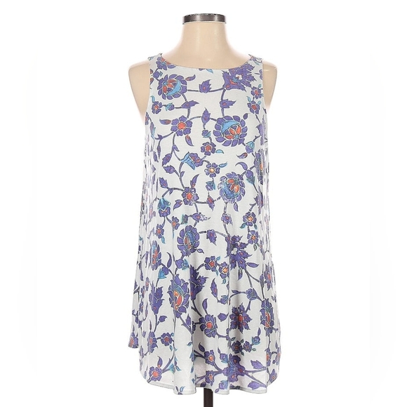 Wildfox Floral Dropwaist Sleeveless Dress - XS - Picture 2 of 5